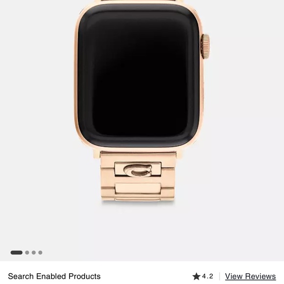 NIB Coach Apple Watch Band 42/44/45mm - Picture 2 of 5